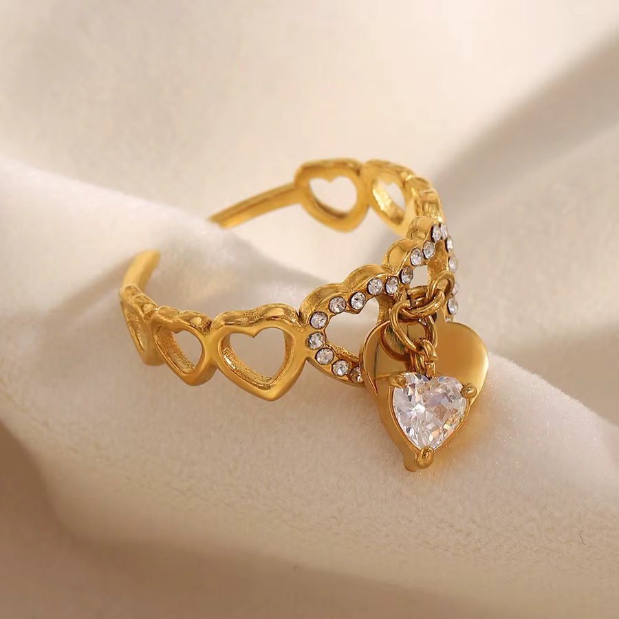 MamacitaSlay Ring Edelstahl, Zirkonia, Gold, Damen - Bild 4