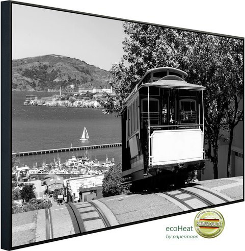 papermoon EcoHeat Infrarotheizung mit Matt-Effekt in Schwarz und Weiss mit App-Steuerung und Überhitzungsschutz - Bild 1