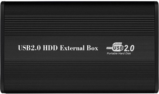 TOMTOP JMS USB 2.0 zu IDE Festplattengehäuse für 2,5 Zoll Festplatten in Schwarz - Bild 1