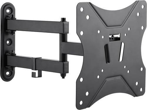 LogiLink BP0008 TV-Wandhalterung Schwarz für 58,4 cm bis 106,7 cm Fernseher mit VESA 200 x 200 mm, neigbar und schwenkbar - Bild 1