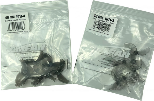 Gemfan 1611-3 Propeller, 8-teiliges Set, 40 mm, dreiblattig - Bild 1