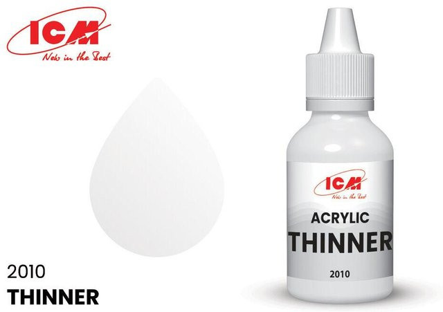 ICM Thinner for acrylic paint, Zubehör, Weiß, 50 ml - Bild 1