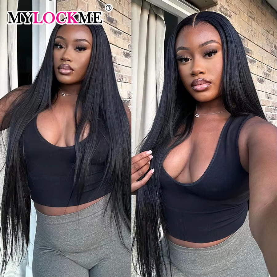 MYLOCKME Perücke aus echtem Haar, HD Lace Front, Damen - Bild 2