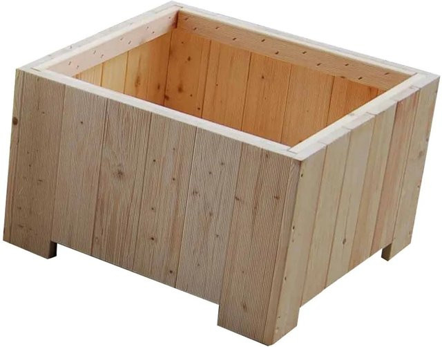 Gaspo Blumenkasten Wels in Natur mit den Maßen B: 57 cm, T: 35 cm, H: 57 cm - Bild 1