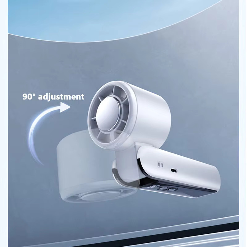 Xiaomi Handventilator Tragbarer Faltbarer Eiskompressions-Ventilator mit 100 Geschwindigkeitsstufen und Smart Digital Display in Weiß - Bild 3