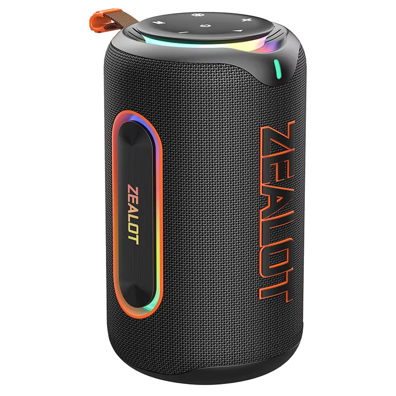 ZEALOT MP1 Kabelloser Lautsprecher mit 60 W Leistung, RGB-Licht, IPX6 wasserdicht und 30 Stunden Spielzeit, Farbe: Schwarz - Bild 6