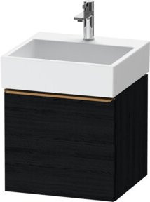 Duravit Waschtischunterschrank D-Neo, wandhängend, Schwarz/Weiß, Breite: 48,4 cm, Tiefe: 44,2 cm - Bild 1
