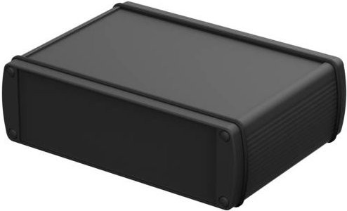 Bopla Alubos ABP 1600 Profil-Gehäuse aus Aluminium in Schwarz, B/T/H: 100 x 169 x 52 mm - Bild 1