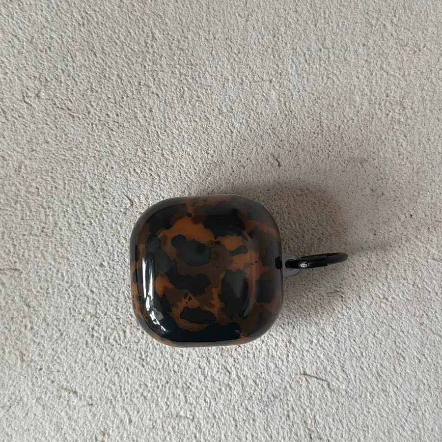 Stoßfeste Kopfhörer-Schutzhülle im Retro Leoparden-Schildpattmuster für Samsung Galaxy Buds4 Pro, Buds3 Pro, Buds2 Pro, Buds FE und Live in Braun - Bild 6
