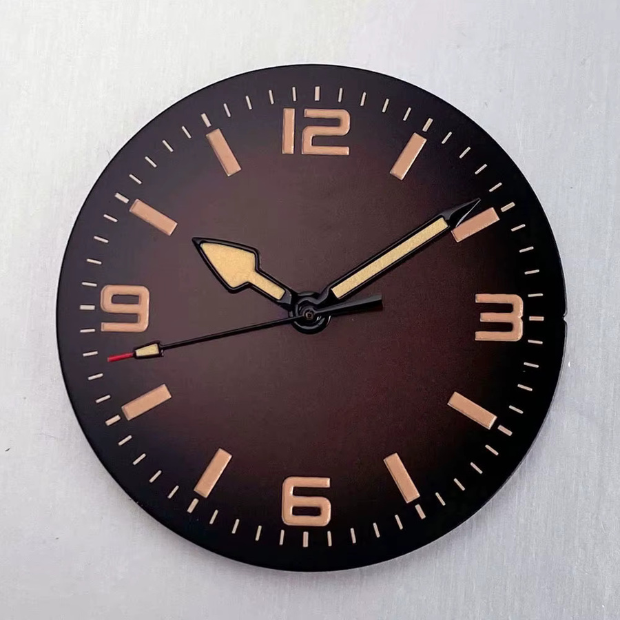 Tandorio Uhrenteile, Retro Schwarz-Kaffee, 31mm, Unisex - Bild 2