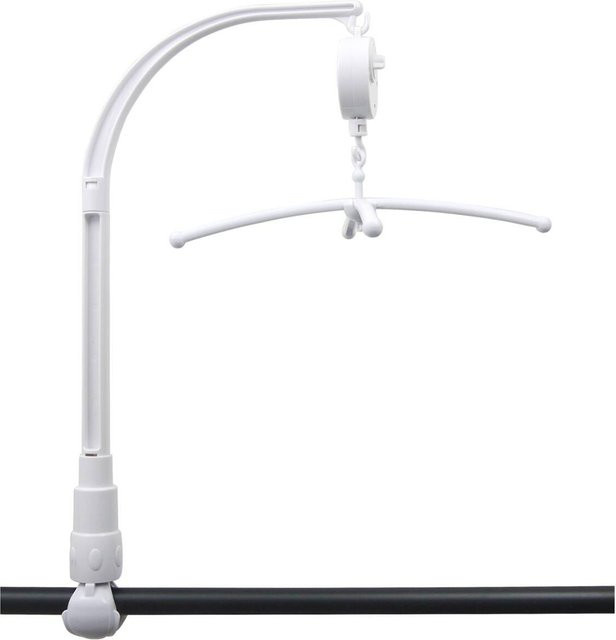 Niermann Mobilehalter für Rundstab aus Kunststoff in Weiß, B/H/L: 11 x 6 x 35 cm - Bild 1