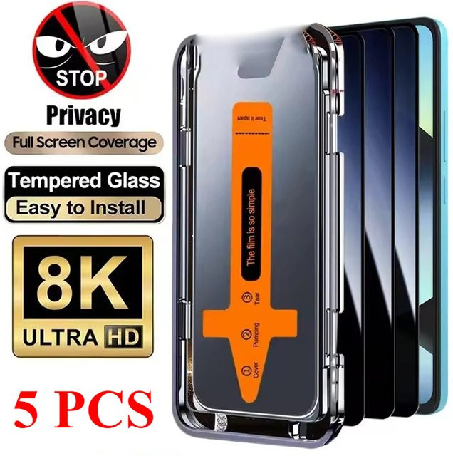 Staubfreies Sichtschutz-Panzerglas für Xiaomi 17T 15T 14T 13T Pro Ultra 14 13 Pro mit Vollkleber-Funktion in Transparent - Bild 1