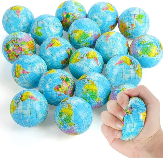 SONGYI Globus Squeeze Bälle, Erde Stress Relief Bälle, 1/12 stücke - Bild 1