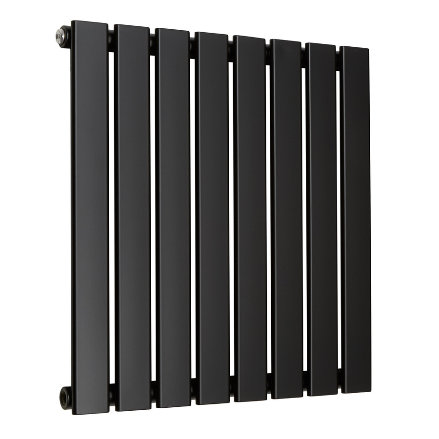 Hudson Reed Sterling Arlie Design-Heizkörper einlagig horizontal in Schwarz, B: 59,5 cm, H: 56,0 cm - Bild 1