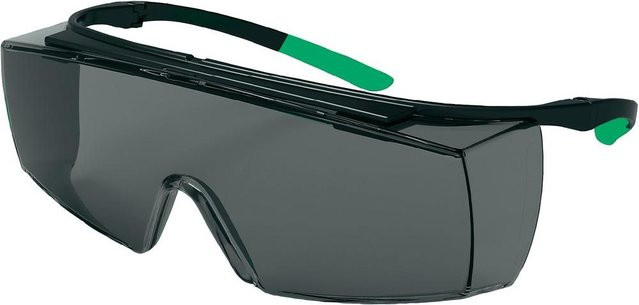 Uvex Schweisserschutzbrille super f OTG infradur mit Polycarbonat-Scheibe in Schwarz, Grün und Grau nach DIN EN 166 und DIN EN 169 - Bild 1