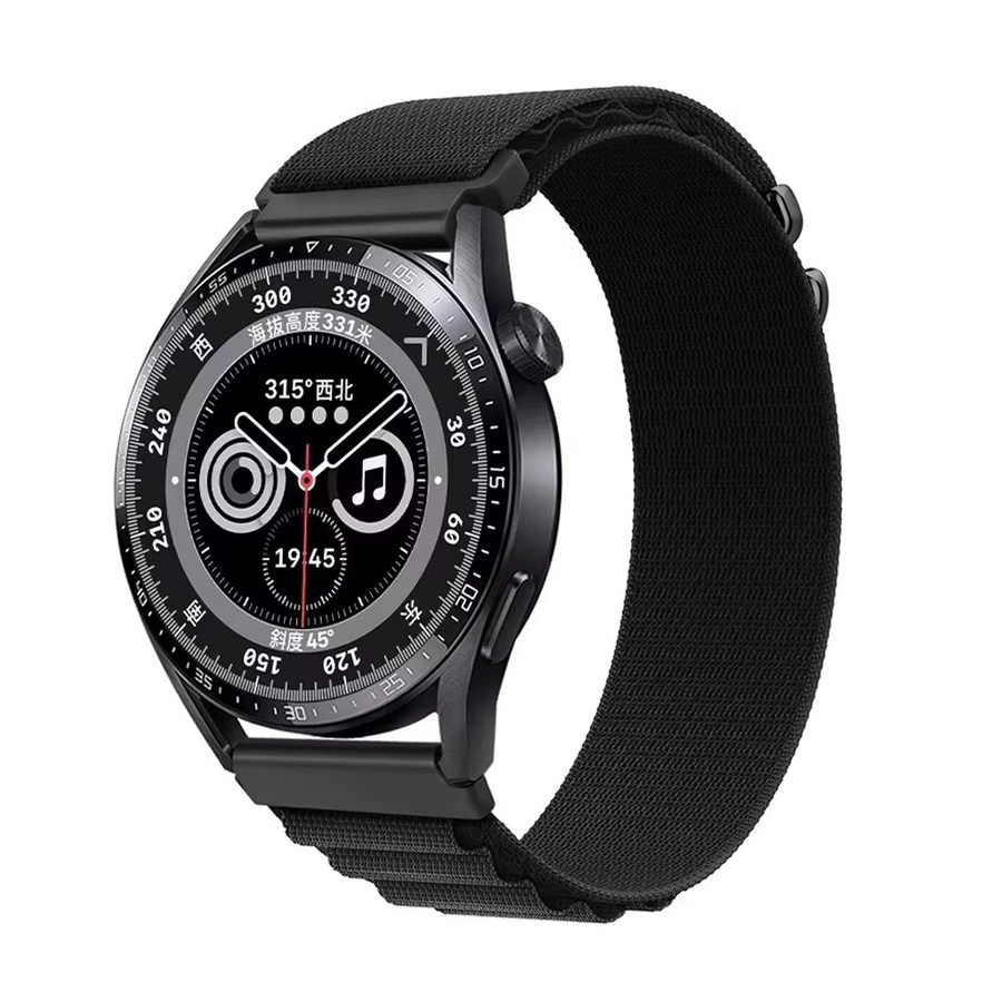 Armband Textil/NATO, Schwarz, 20 mm, 22 mm - Bild 1