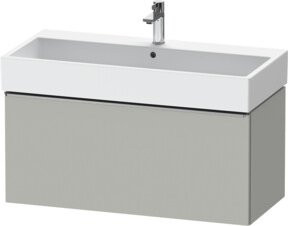 Duravit Waschtischunterschrank D-Neo, wandhängend, Weiß Matt, B/T/H: 98,4 x 44,2 x 44,0 cm - Bild 1