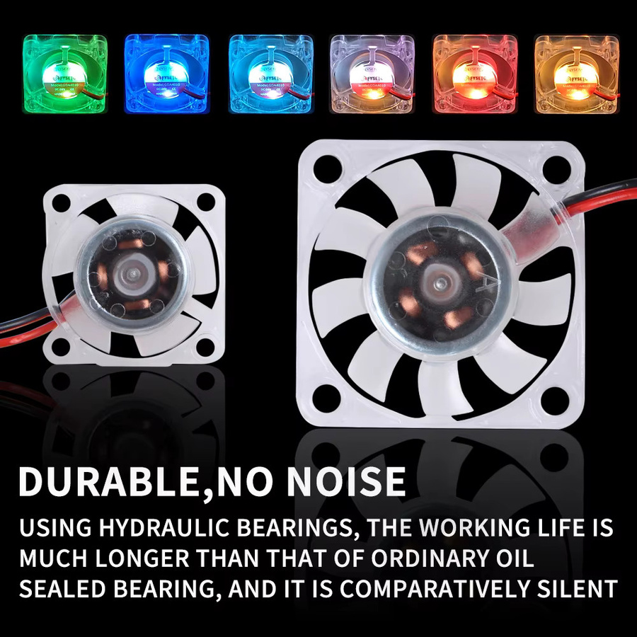 FYSETC RGB LED Lüfter für 3D-Drucker Multicolor 12V/24V kompatibel mit Prusa Emder Voron Vzbot - Bild 5