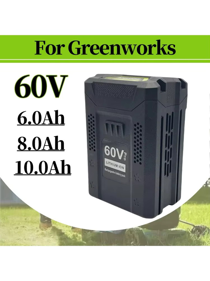 Greenworks Pro 60V Li-Ionen-Ersatzakku mit 6,0 Ah in Schwarz - Bild 5