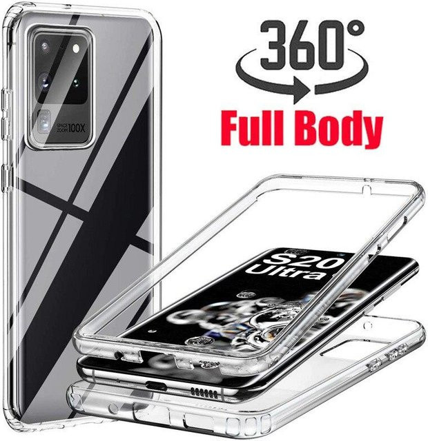 360-Grad-Vollschutzhülle für Samsung Galaxy A-Serie und S-Serie, transparent - Bild 1