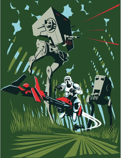 Komar Star Wars Wandbild Endor Paper Poster Multicolor B: 50 cm, H: 70 cm - Bild 1