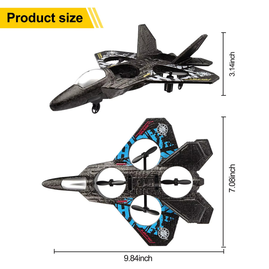 ANTSIR RC Flugzeug, Schaum Stunt RC Segelflugzeug, mit LED Lichter - Bild 6