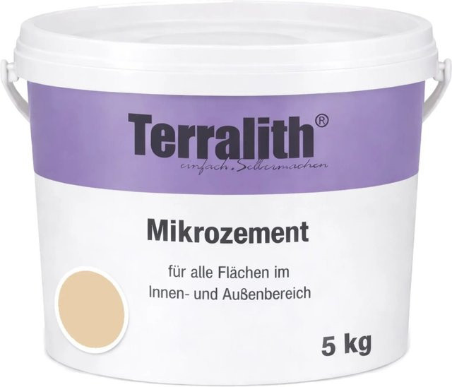 Terralith Mikrozement Fix & Fertig LFN0581 in Beige, Grob, 5 kg für 4,25 qm - Bild 1
