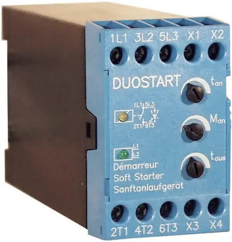 Peter Electronic DUOSTART 5,5 Sanftstarter 5,5kW 230V 400V/AC Nennstrom 12A Blau - Bild 1