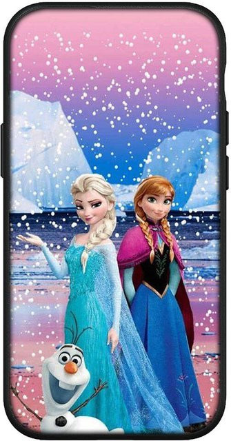 Handyhülle mit Comic-Design Elsa Anna Olaf für Samsung Galaxy S25 S24 S23 S22 Ultra FE Plus A17 A37 A57 A56 A55 A06 A16 A15 A36 A26 A35 A05 A25 A54 A34 A52 in Multicolour - Bild 1