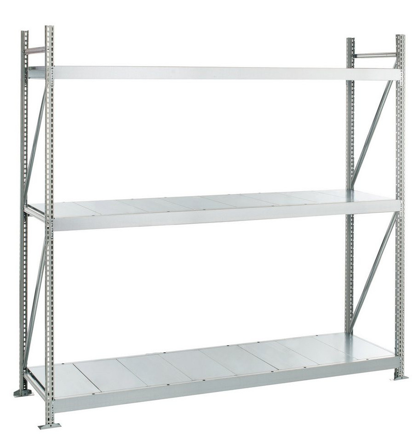 SCHULTE Lagertechnik Steckregal Weitspannregal WS 3000 ML50 mit Stahlpaneelen, B/H/T: 200 x 250 x 80 cm - Bild 1