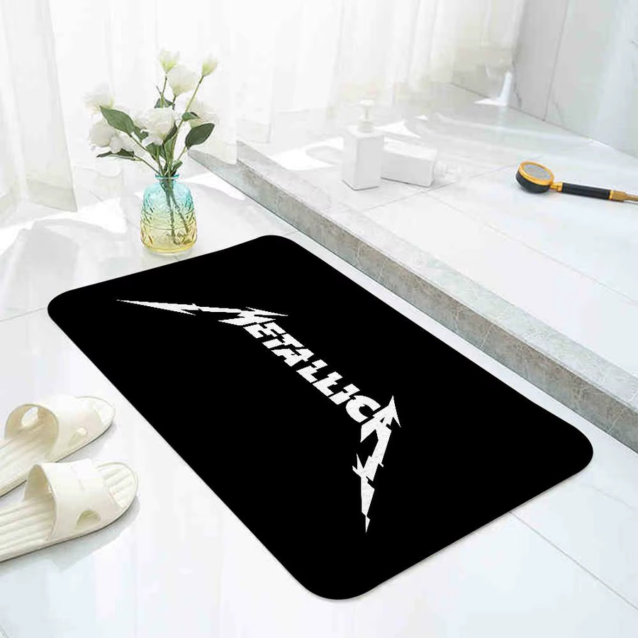 Moderner Metallica Teppich in Schwarz für Wohnzimmer und Schlafzimmer von 52TOYS - Bild 4