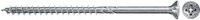 Fischer Power-Fast II Spanplattenschraube mit Senkkopf, verzinkt, Farbe: Silber/Blau, Durchmesser: 5,0 mm, Länge: 100 mm - Bild 1