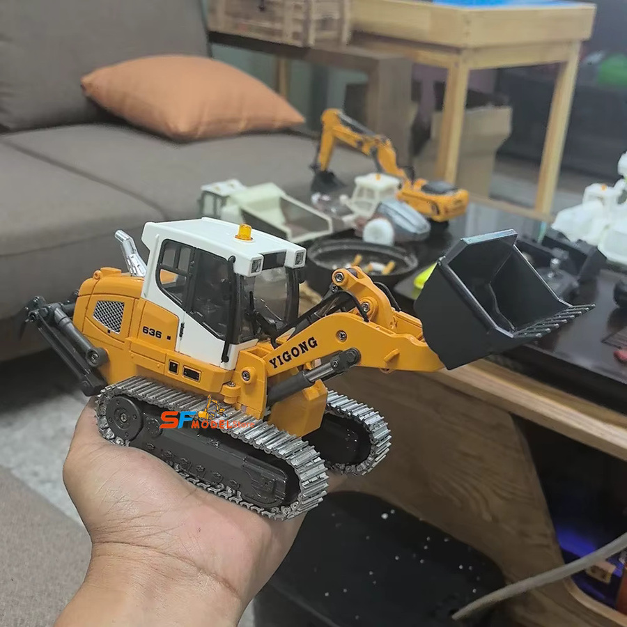 SMODELF RC Mini Loader, Fernbedienung Auto, 1:50, Elektrische Modell Simulation Raupenlader - Bild 4