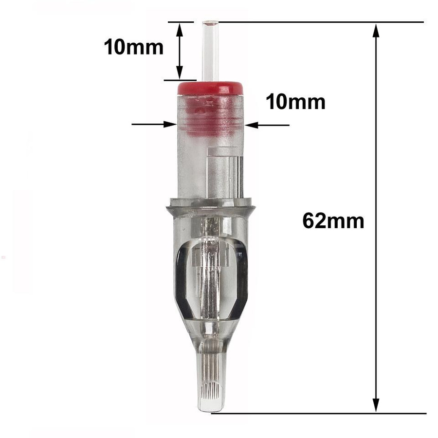 Qink Tattoo Nadeln Permanent Make-Up Patrone, 20 Stück, 0,35mm, Unisex - Bild 3