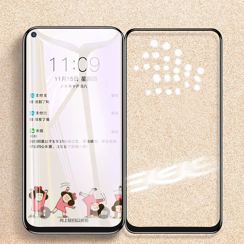 9D Displayschutzfolie aus gehärtetem Glas für Samsung Galaxy A10 bis A90 in Transparent - Bild 2