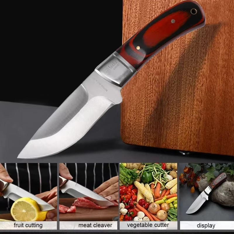 WXCOO Handgeschmiedetes Fleischbeil aus Edelstahl mit Holzgriff für die Küche - Bild 2