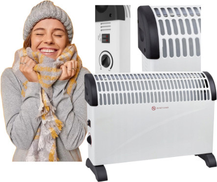 Volteno Elektrischer Konvektorheizer 2000 W, Freistehend, Weiß - Bild 1