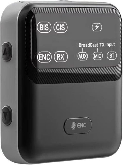 Meiteai-All Bluetooth 5.4 Audio Empfänger und Sender mit LC3, Auracast LE Audio Adapter für 3,5mm Klinke, Schwarz - Bild 1