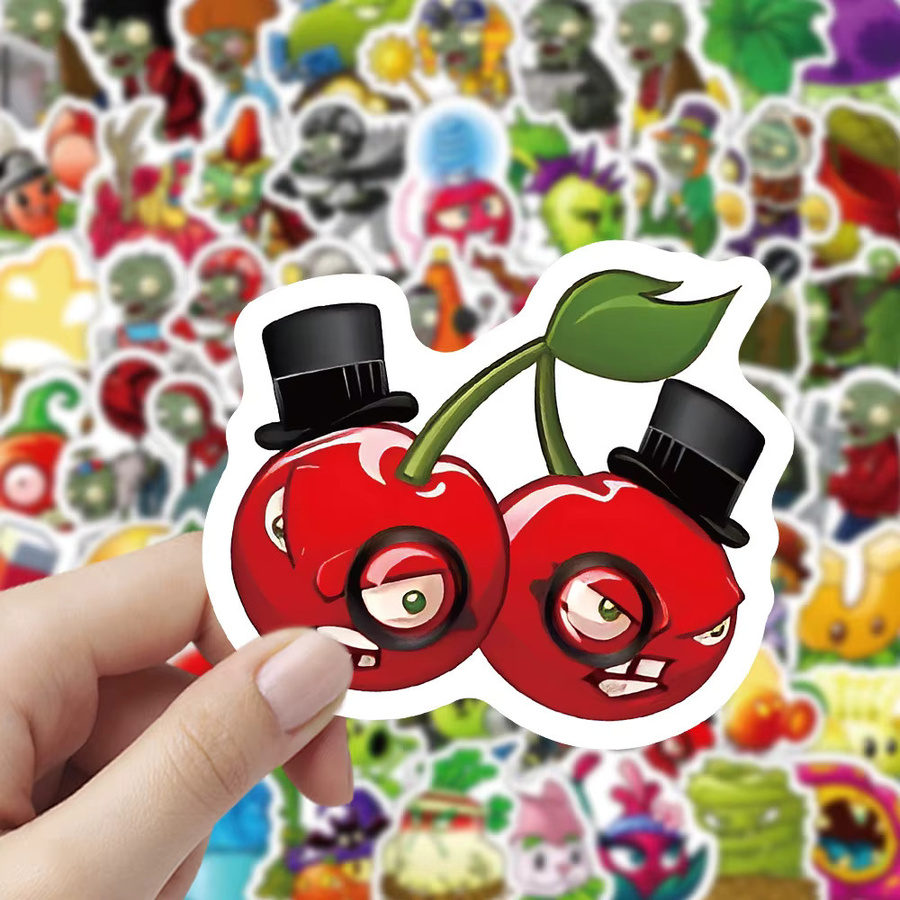 FANLU Plants vs. Zombies Aufkleber, 100-teiliges Set - Bild 2