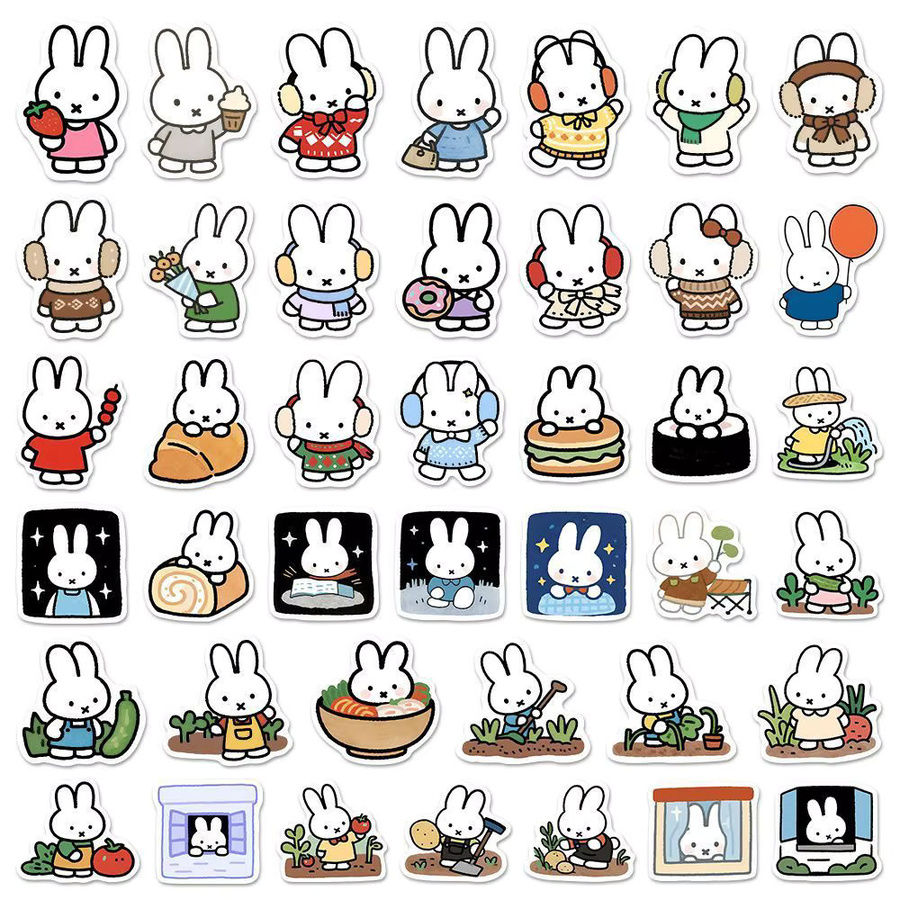 Miffy Aufkleber, 80-teiliges Set, multicolor - Bild 3