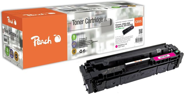 Peach HP 055 m Toner Schwarz, wiederaufbereitet, kompatibel mit Canon CRG-055 m und Canon iSENSYS LBP-660, LBP-662 Cdw, LBP-663 Cdw - Bild 1