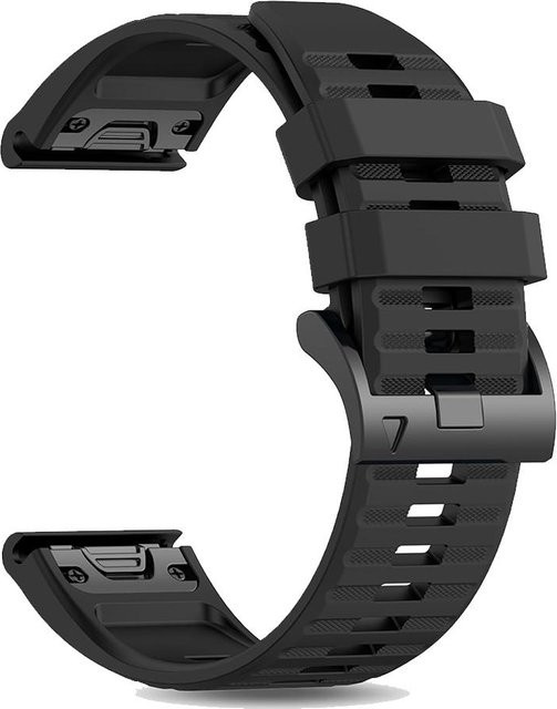 MY-CASE Uhrenarmband Silikon, 26 mm, gray, Unisex - Bild 1