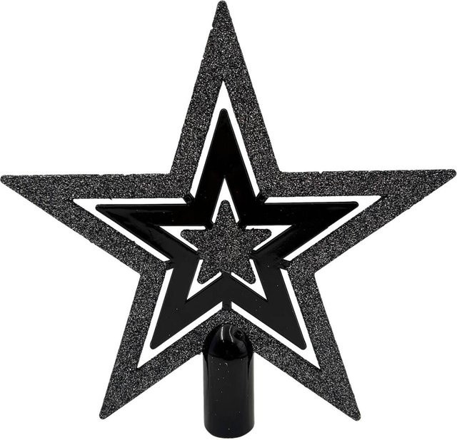 Pocoline Weihnachtsbaumspitze Stern in Schwarz - Bild 1