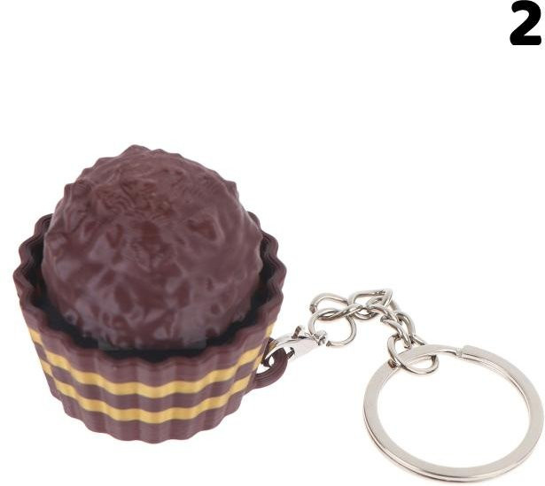 Schlüsselanhänger Simulierte Schokoladen-Tastatur, gray, Unisex - Bild 1