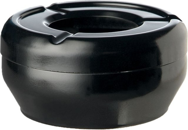 APS Windaschenbecher GLEAM aus Melamin in Schwarz, rund, B/Ø/H: 12 x 12 x 4,3 cm - Bild 1