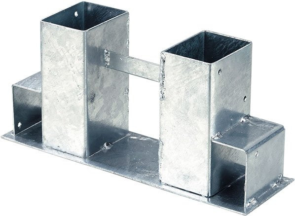 Intergard Holzstapelhalter Kaminholzregal in Silber, B/T/H: 60 x 40 cm - Bild 1