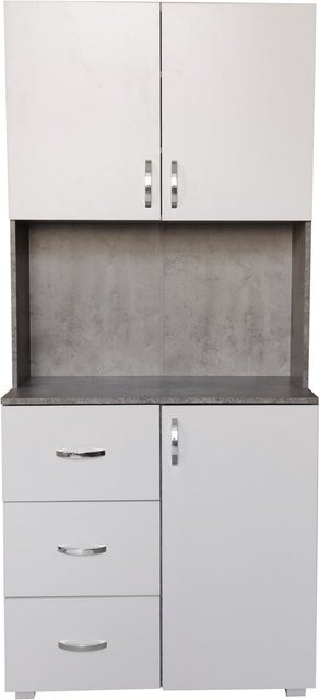 HTI-Line Küchenbuffet Blanca in Weiß mit Regalfächern und Schubladen - Bild 1