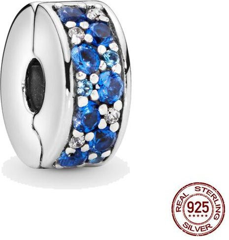 Lily there Clip Charm, 925 Silber, Zirkonia, Perle, Damen - Bild 1