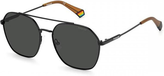 Polaroid PLD 6172 S Sonnenbrille, Vollrand, Rund, Metall, Unisex, Black - Bild 1