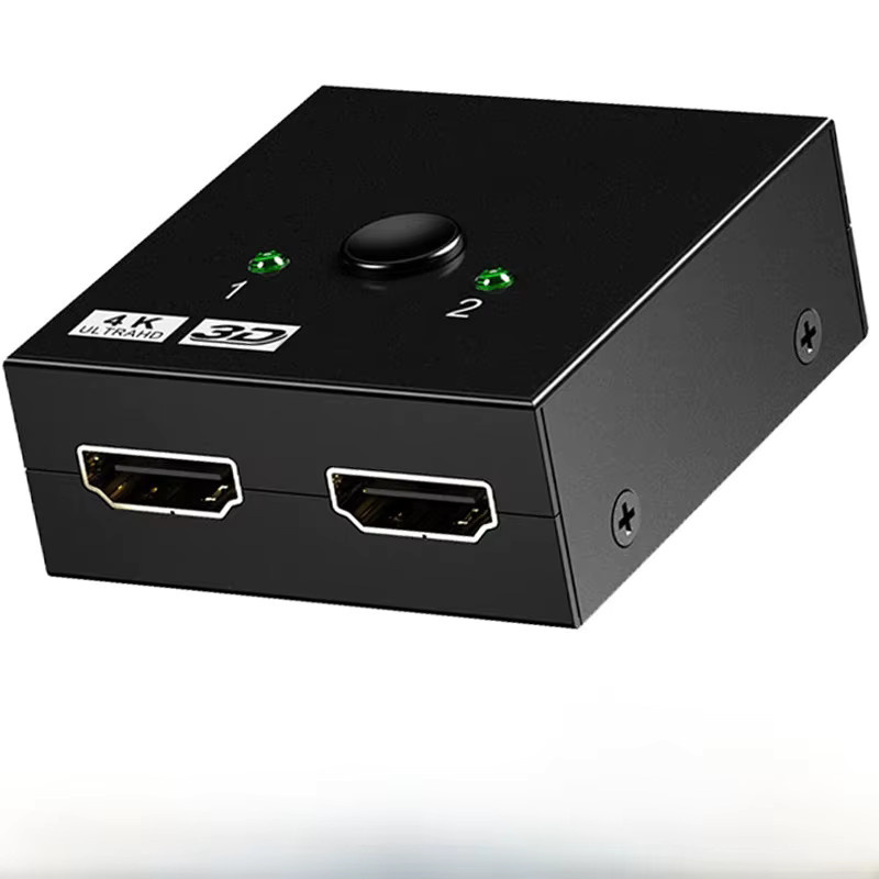 IPUMYNO Bidirektionaler HDMI Switch 4K UHD 2 in 1 / 1 in 2 Splitter in Schwarz - Bild 6
